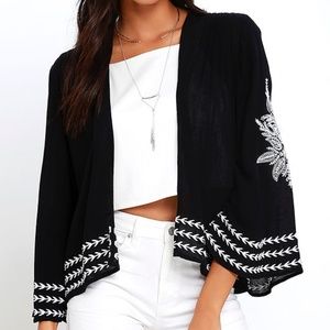 Amuse Society La Flora Kimono Top